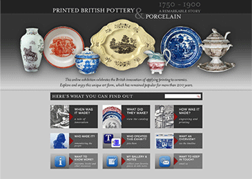printed british pottery and porcelain website