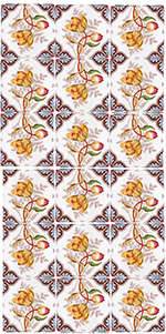 Tulips and Ferns Tile