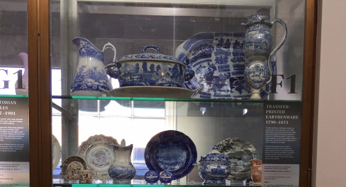 Transferware at the V&A in London.